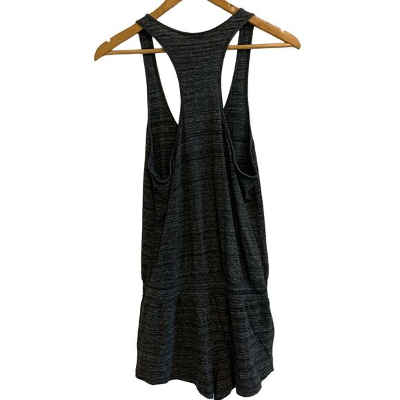 Aritzia TNA Space Dye Charcoal Sleeveless Romper - Picture 6 of 7